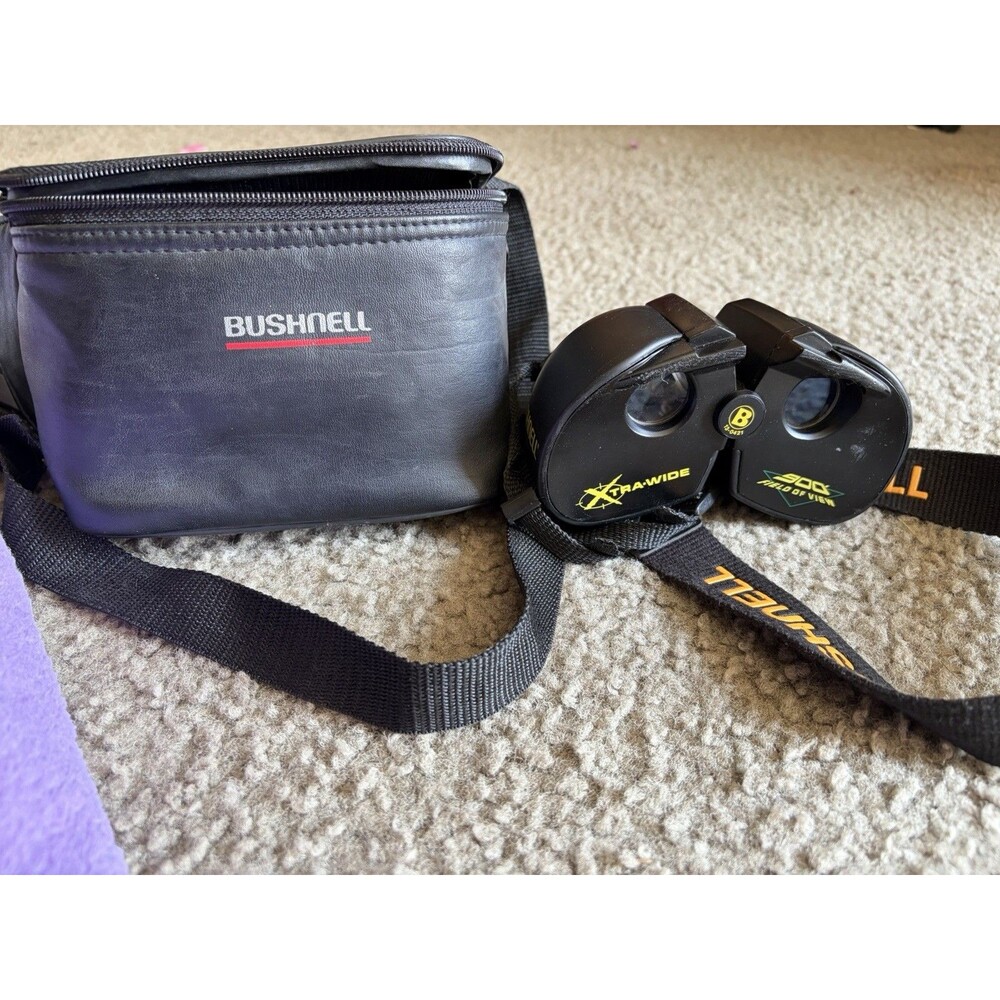 Bushnell Xtra-Wide 4x21 Binoculars w neck strap 13-0421 900' Field of View